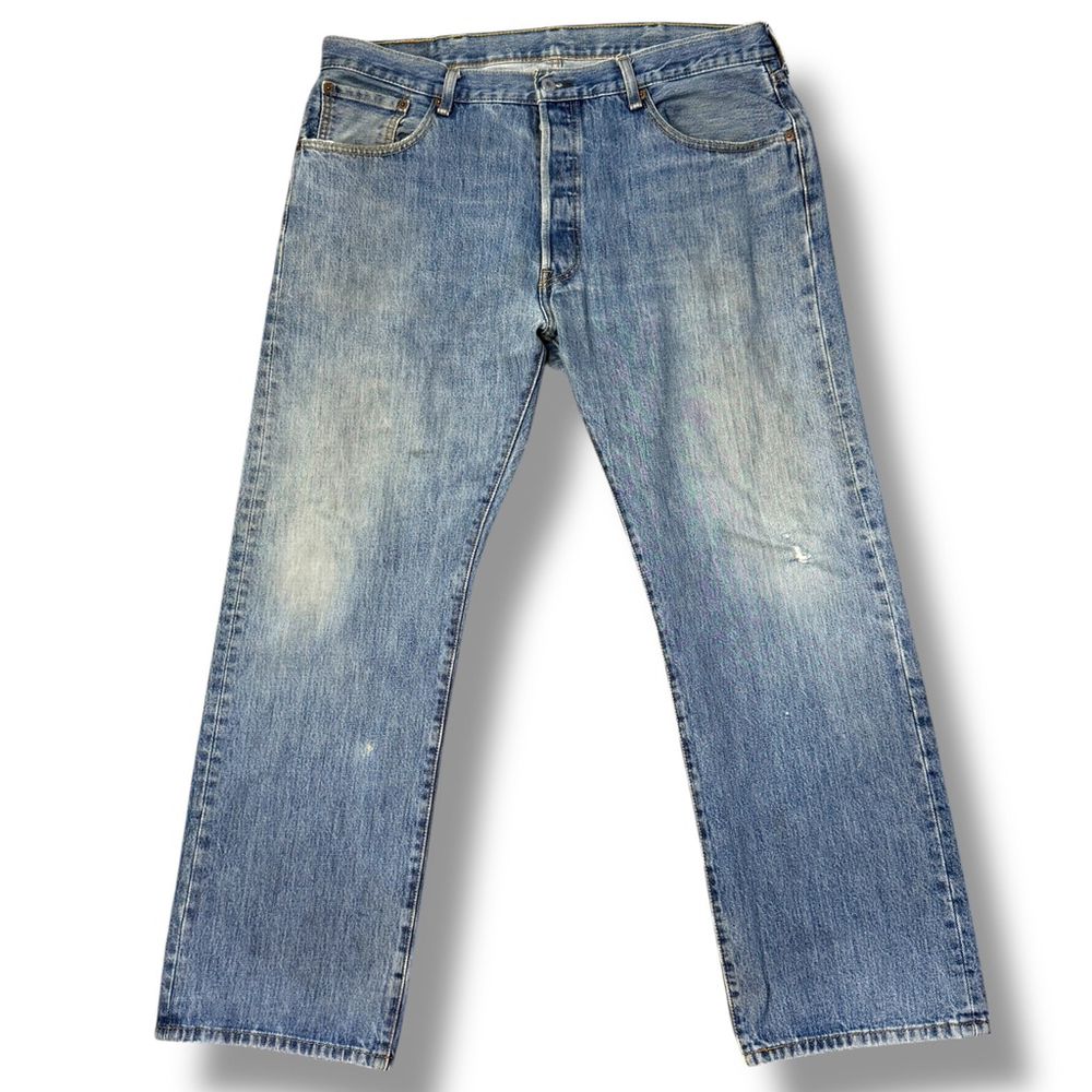 Levi's 501 Mens Jeans 38x30 Blue Denim